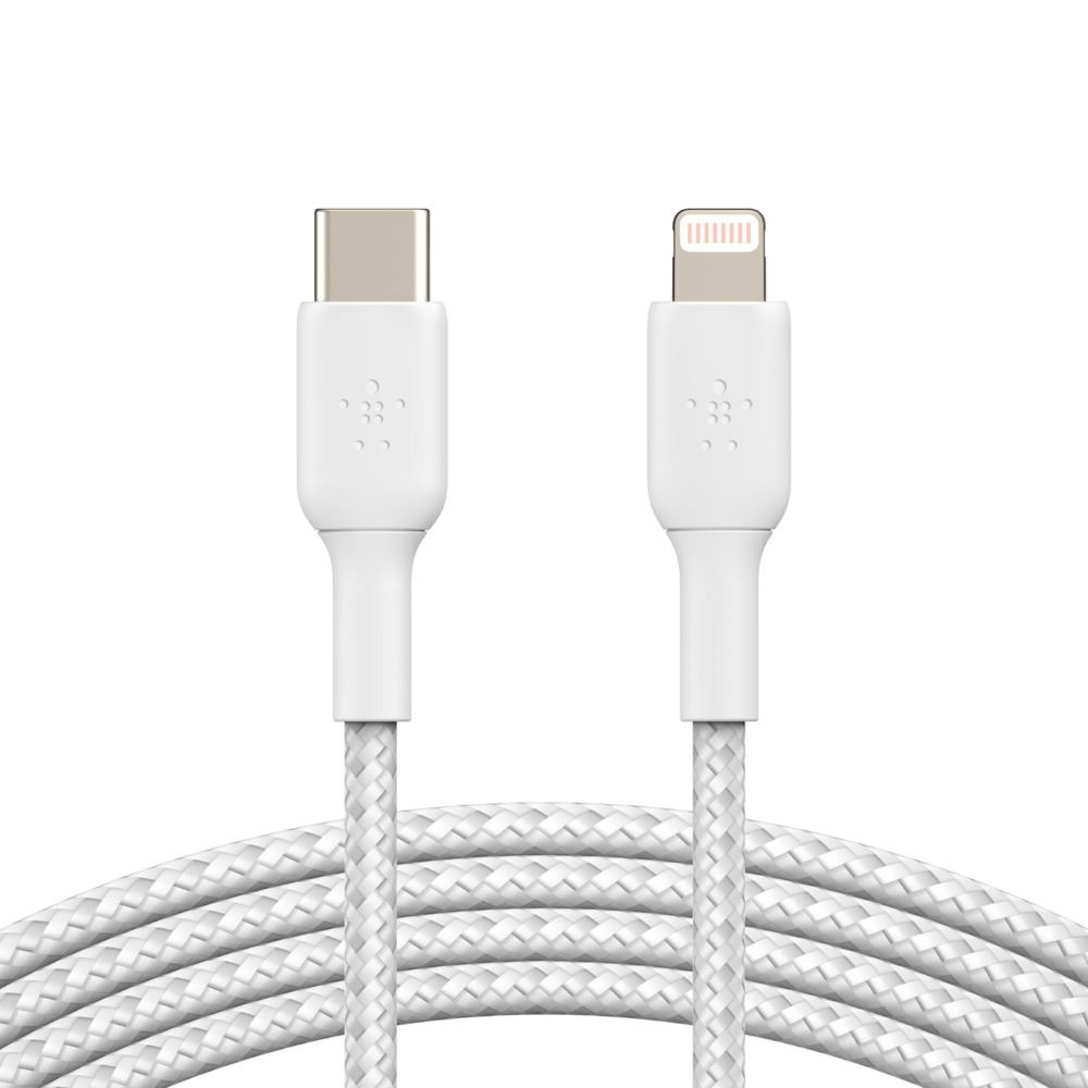 Cablu Lightning Belkin CAA004BT1MWH 1 m (CAA004bt1MWH)-0