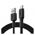 Cablu USB-Lightning 120cm, Green Cell GC PowerStream, incarcare rapida Apple 2.4A, pentru Apple iPhone iPad iPod (KABGC21)-0