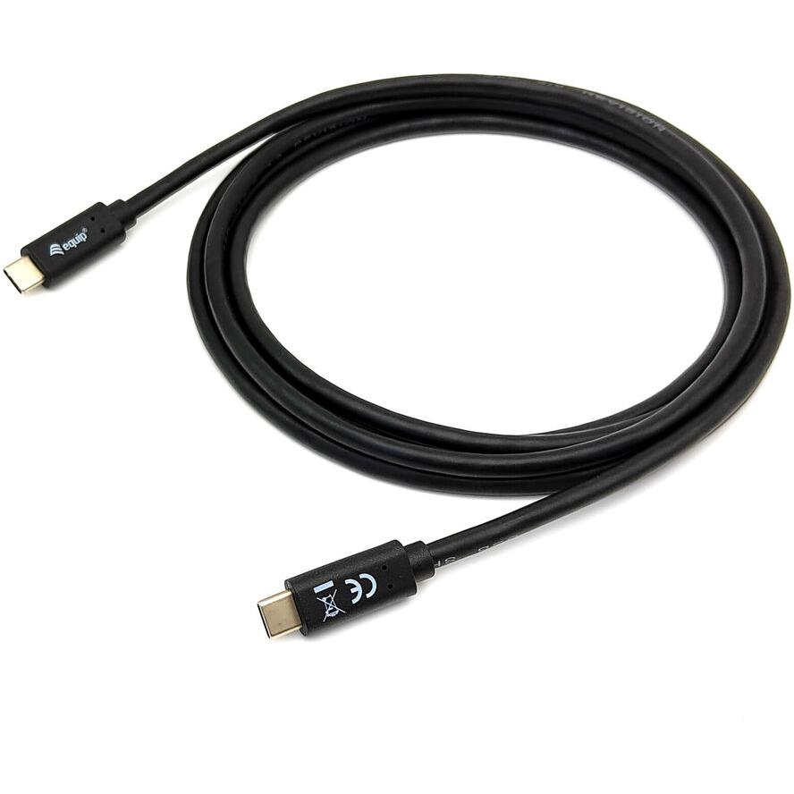 Equip 128347 USB kabel 2 m USB 3.2 Gen 1 (3.1 Gen 1) USB C Černá (128347)-0