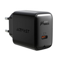 Priza de perete AceFast, Intrare USB-C, 20 W, Incarcare rapida, Negru (A1-black)-0