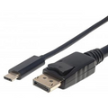 Manhattan 152471 adaptor pentru cabluri video 1 m USB tip-C DisplayPort Negru (152471)-0