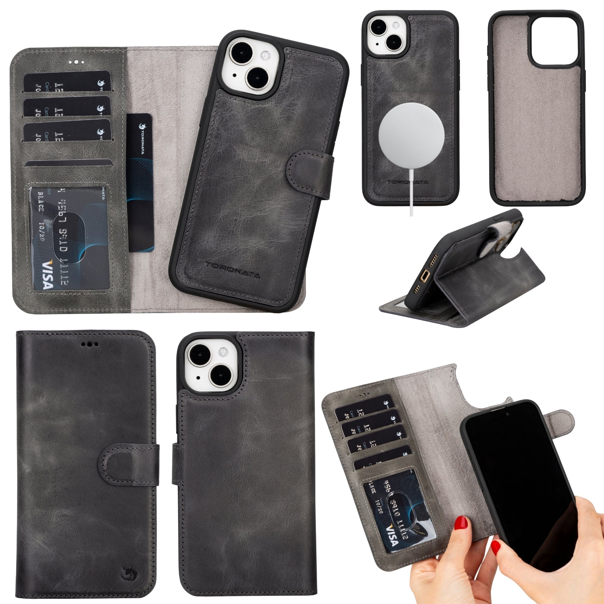 Casper Leather iPhone 14 Wallet Case | MagSafe-8
