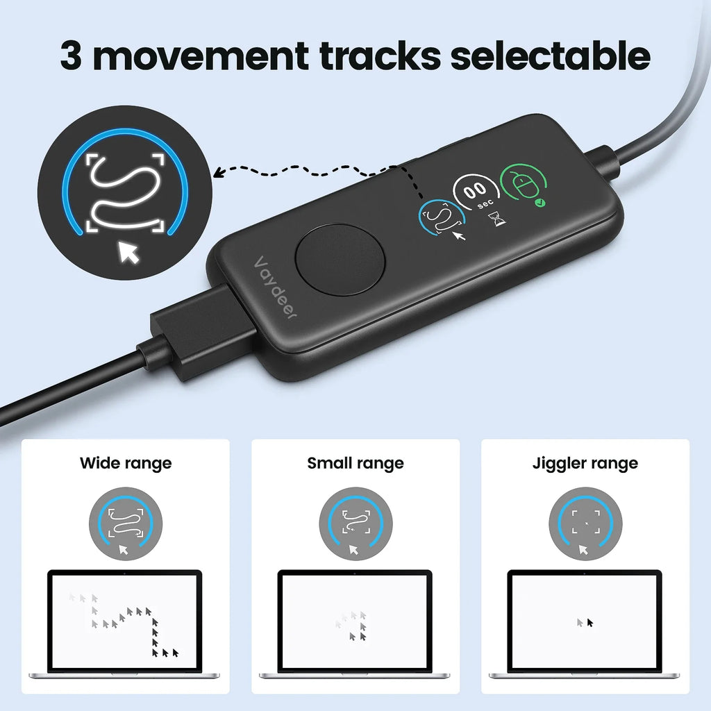 NNEOBA Fully Automatic USB Mouse Jiggler with HD Screen-3