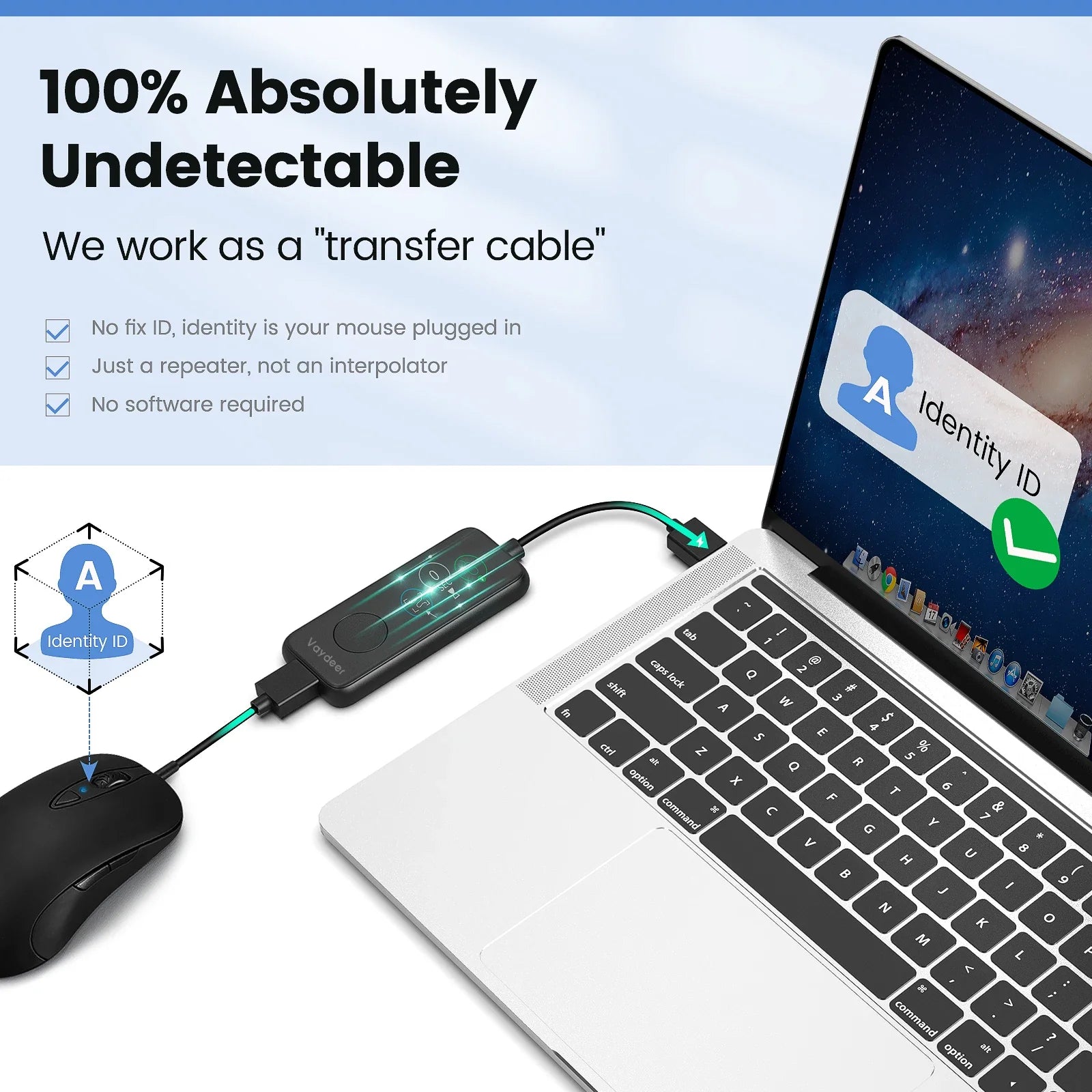 NNEOBA Fully Automatic USB Mouse Jiggler with HD Screen-2