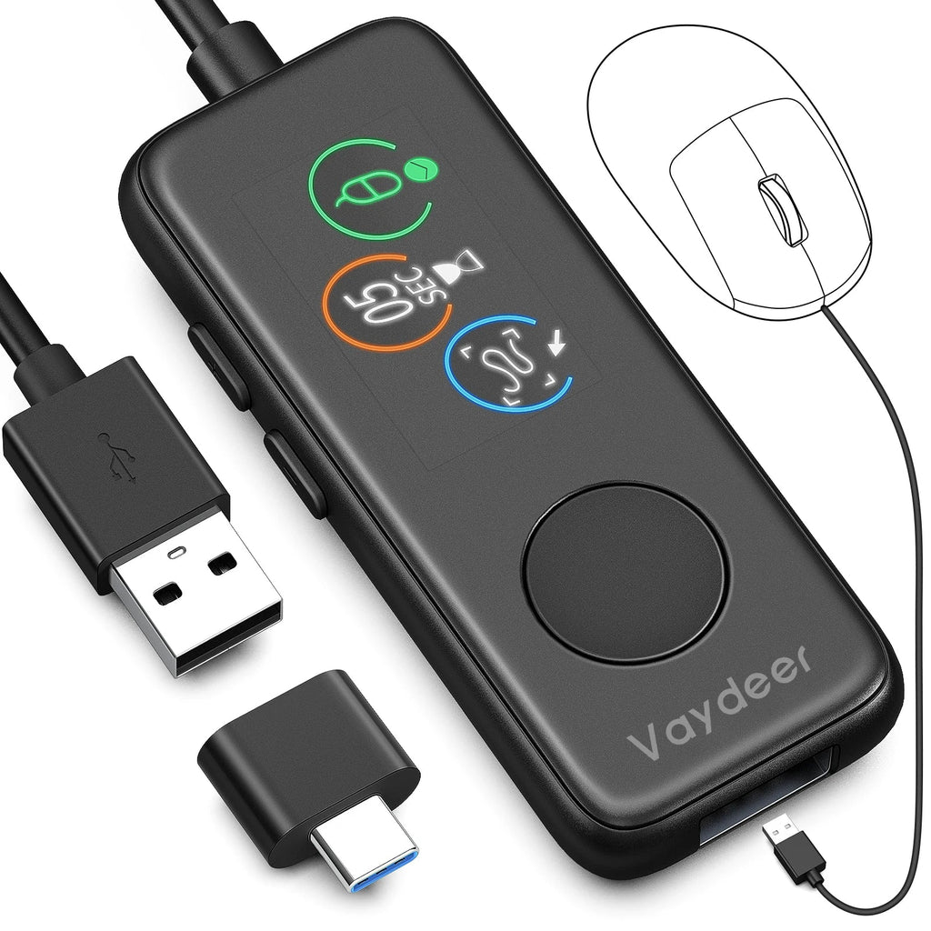 NNEOBA Fully Automatic USB Mouse Jiggler with HD Screen-0
