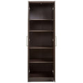 Bedroom Wardrobe Cabinet Storage Closet Organizer in Dark Brown Oak Finish-0