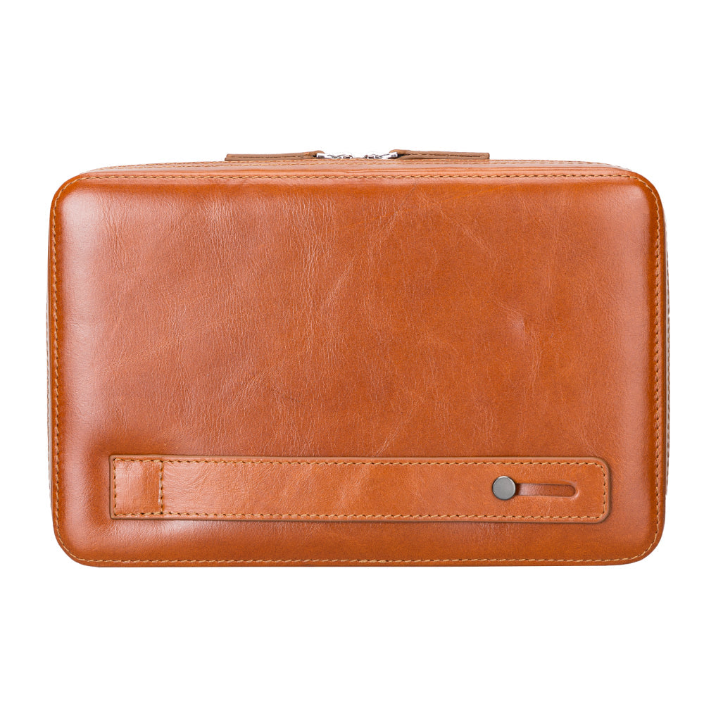 Medicine Handmade Leather Cable Travel Organizer-1