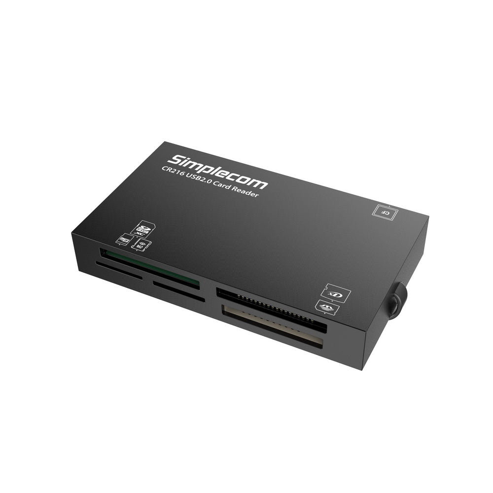 NNEDSZ CR216 USB 2.0 All in One Memory Card Reader 6 Slot for MS M2 CF XD Micro SD HC SDXC Black-0