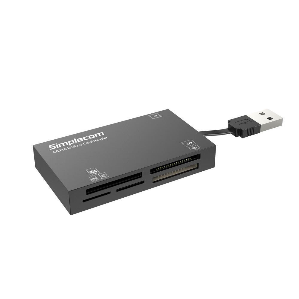 NNEDSZ CR216 USB 2.0 All in One Memory Card Reader 6 Slot for MS M2 CF XD Micro SD HC SDXC Black-2