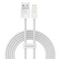 Кабел Baseus Dynamic, USB към Lightning, 2.4A, 1m, бял (CALD000402)-0