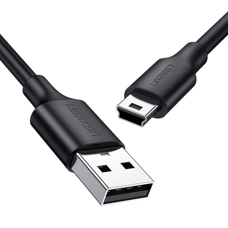 Кабел usb 2.0 мъжки към mini-usb 5 пинов мъжки 0,5 метра (UG10354)-0