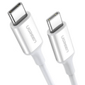 Кабел UGREEN US264, USB-C към USB-C, 60W, 1.5m, бял (UG60519)-0