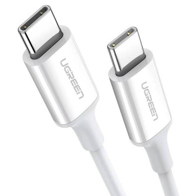 Кабел UGREEN US264, USB-C към USB-C, 60W, 1.5m, бял (UG60519)-0