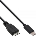 InLine 35722 USB кабел USB 3.2 Gen 2 (3.1 Gen 2) 2 м USB C Micro-USB B Черен (35722)-0