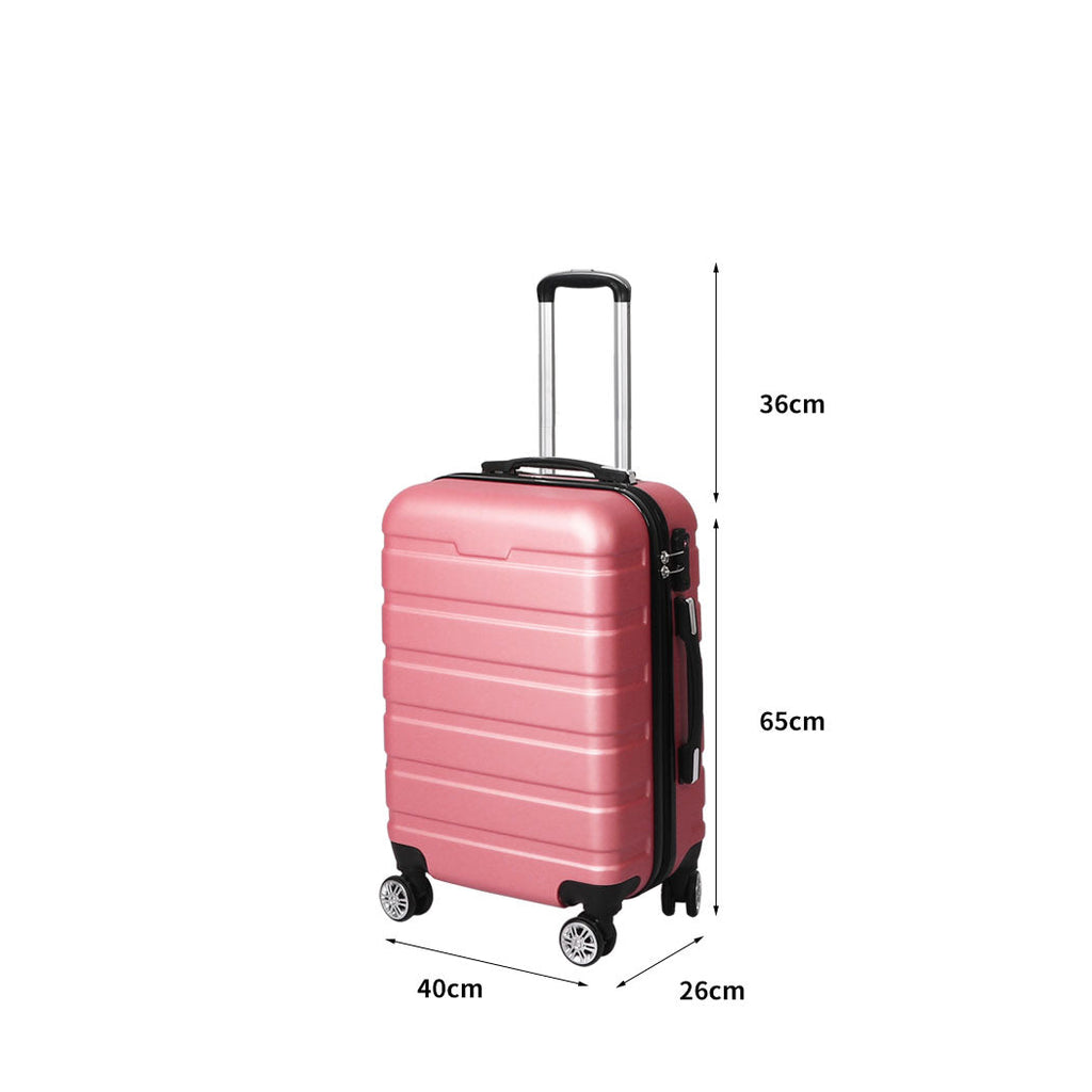 NNEIDS Slimbridge 24"Luggage Case Suitcase Rose Gold 24 inch-1