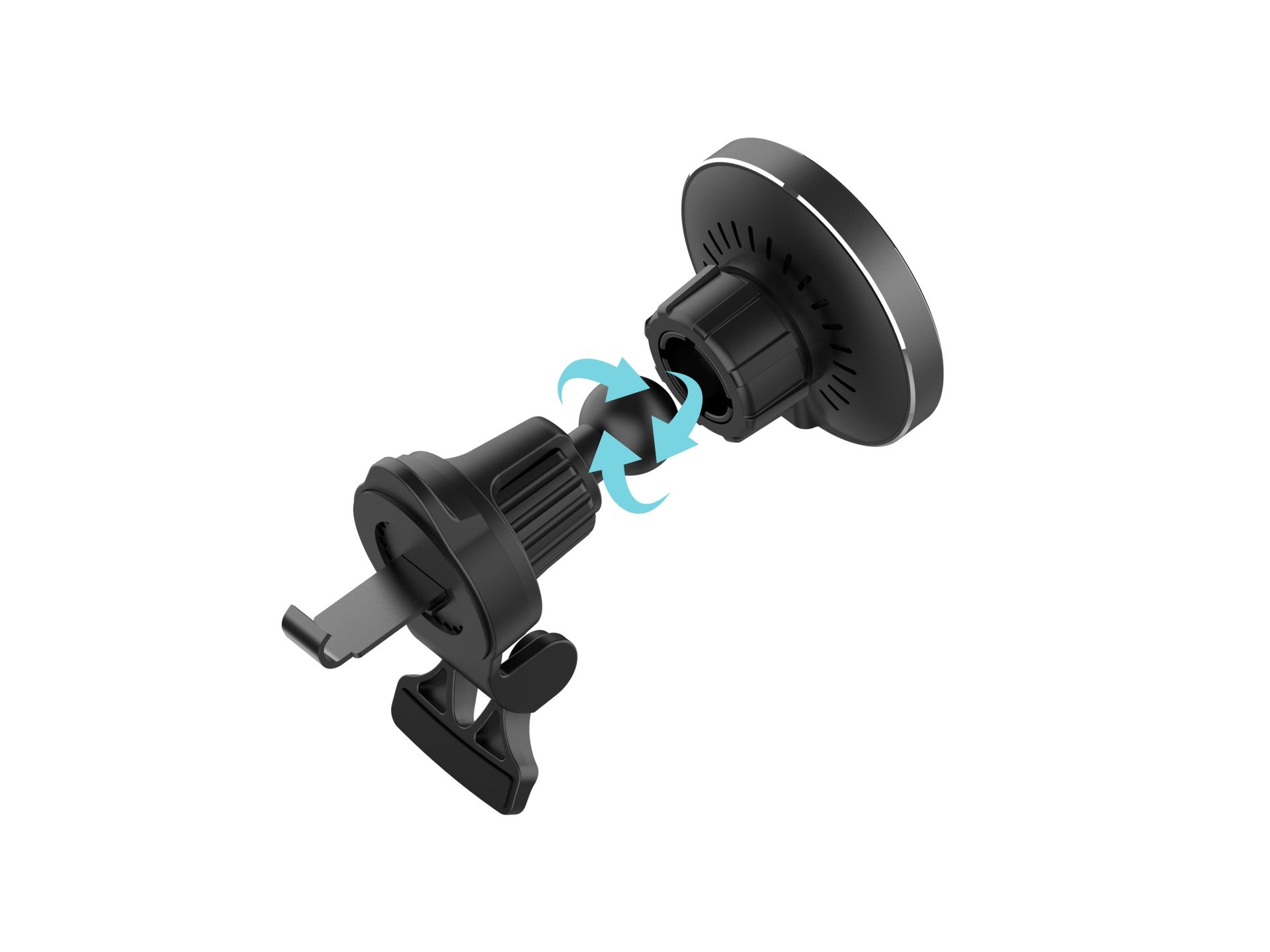 Techancy Suporte Magnético com Carregador Sem Fios 15W TF2824 Preto, Compatível com MagSafe, Rotação 360°, para iP e Qi-1