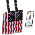 Smart Bag Security Tag - USA Flag [Pack 2]-0